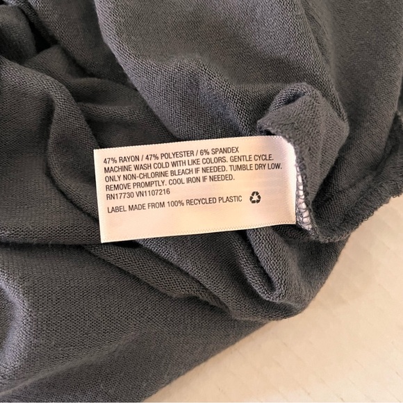 Prologue Women's Long Sleeve Gray Form Fitting Dress With Side Slit Size S - Picture 9 of 11